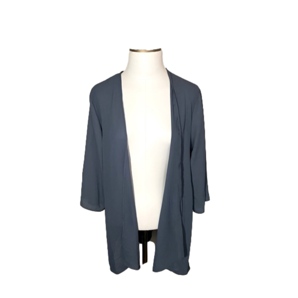 kimono coverups X 2, denim blue and white